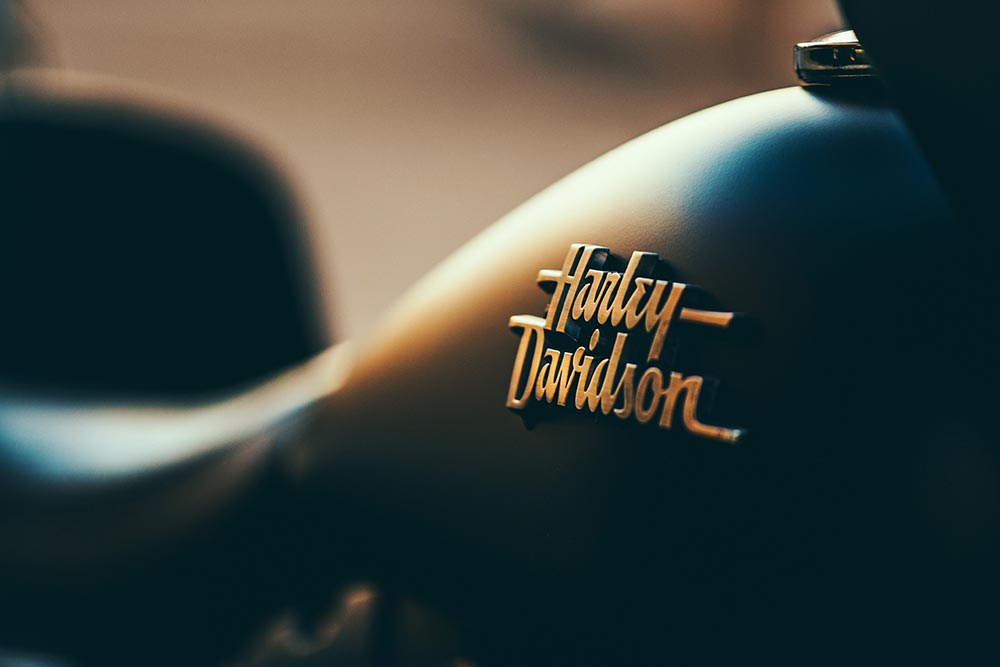 Harley-Davidson Tank Ausschnitt